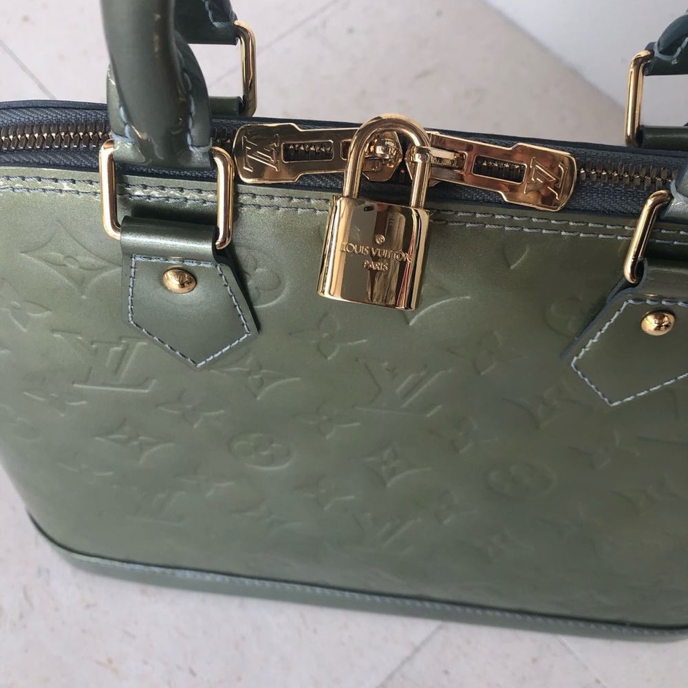 Louis Vuitton Olive Green Satchel - Picture 15 of 16